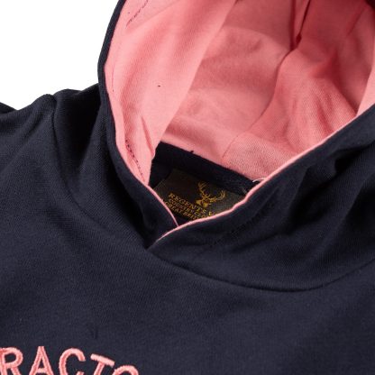 Regents View Kids Tractor Girl Hoodie - Pink