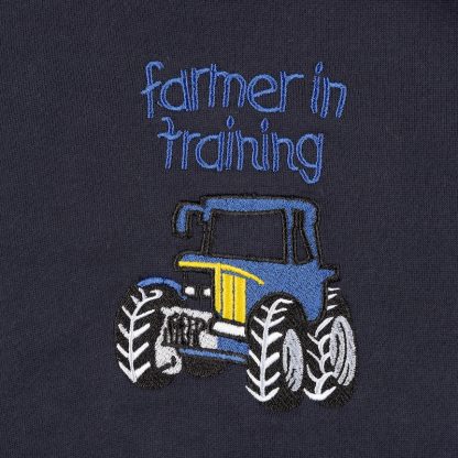 Regents View Kids Farmer In Training Hoodie - Blue