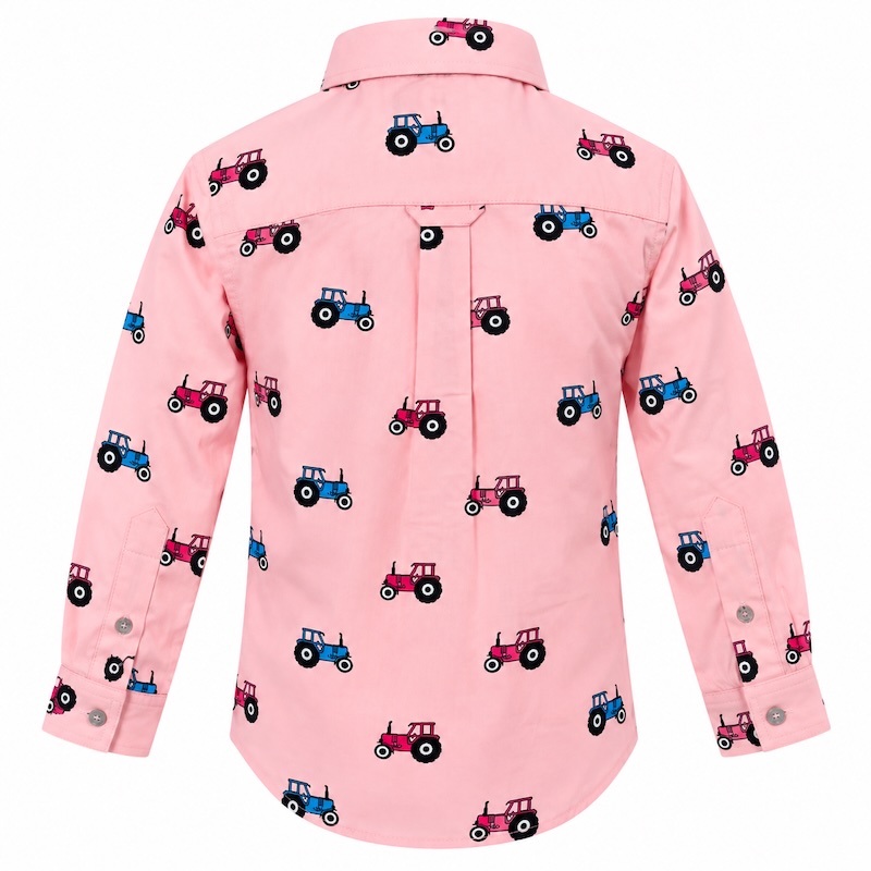 Regents View Kids Pink Tractor Shirt