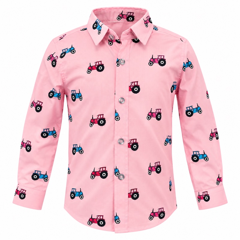 Pink tractor