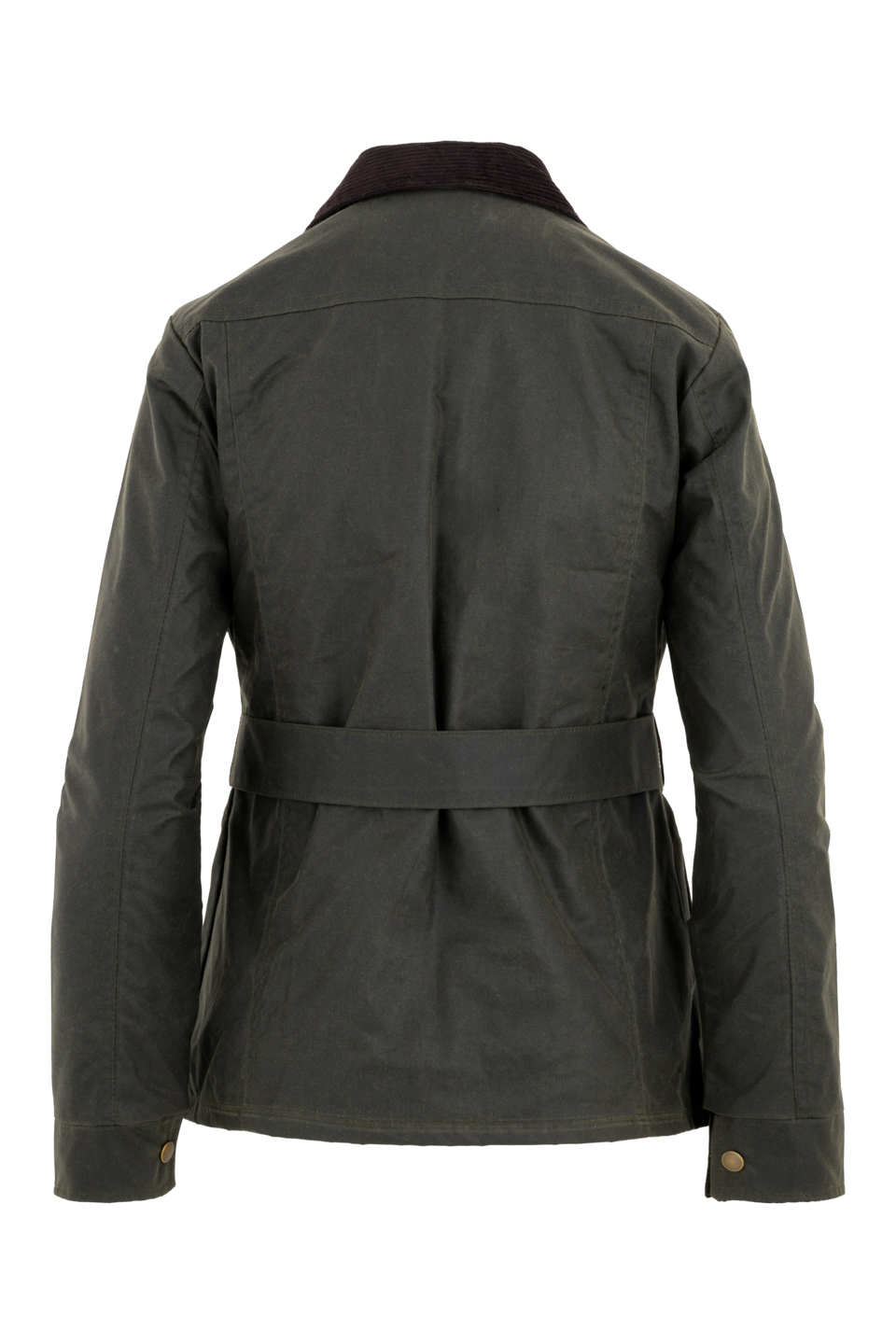 Edinburgh Outdoor Wear Women's Belted Wax Jacket - Olive