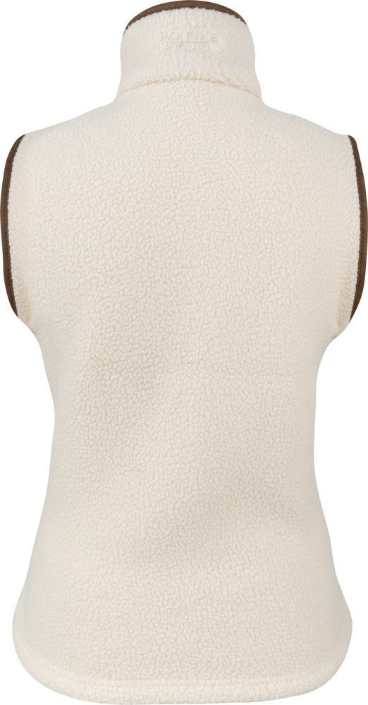 Ladies Half Zip Sherpa Fleece Gilet - Sail