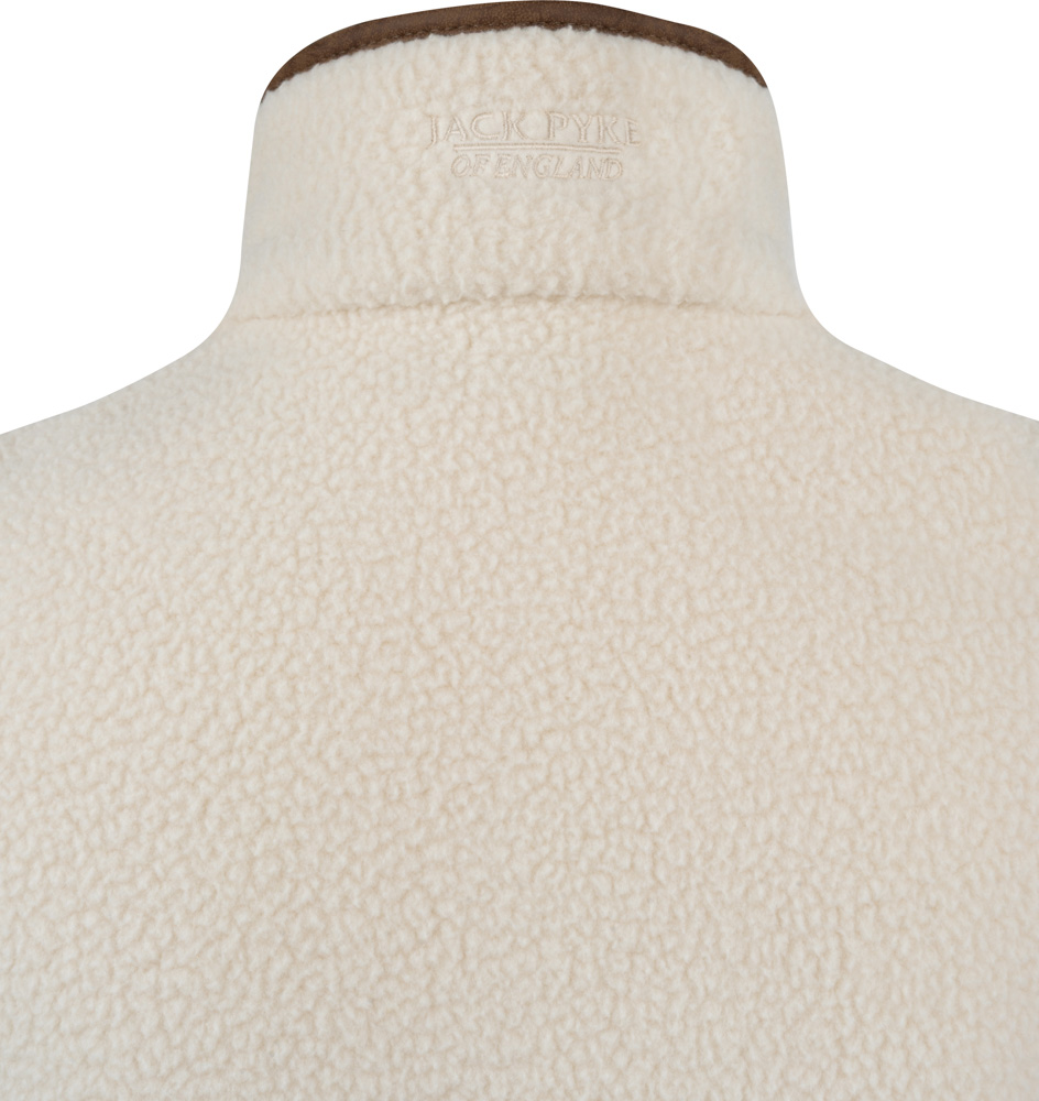 Ladies Half Zip Sherpa Fleece Gilet - Sail