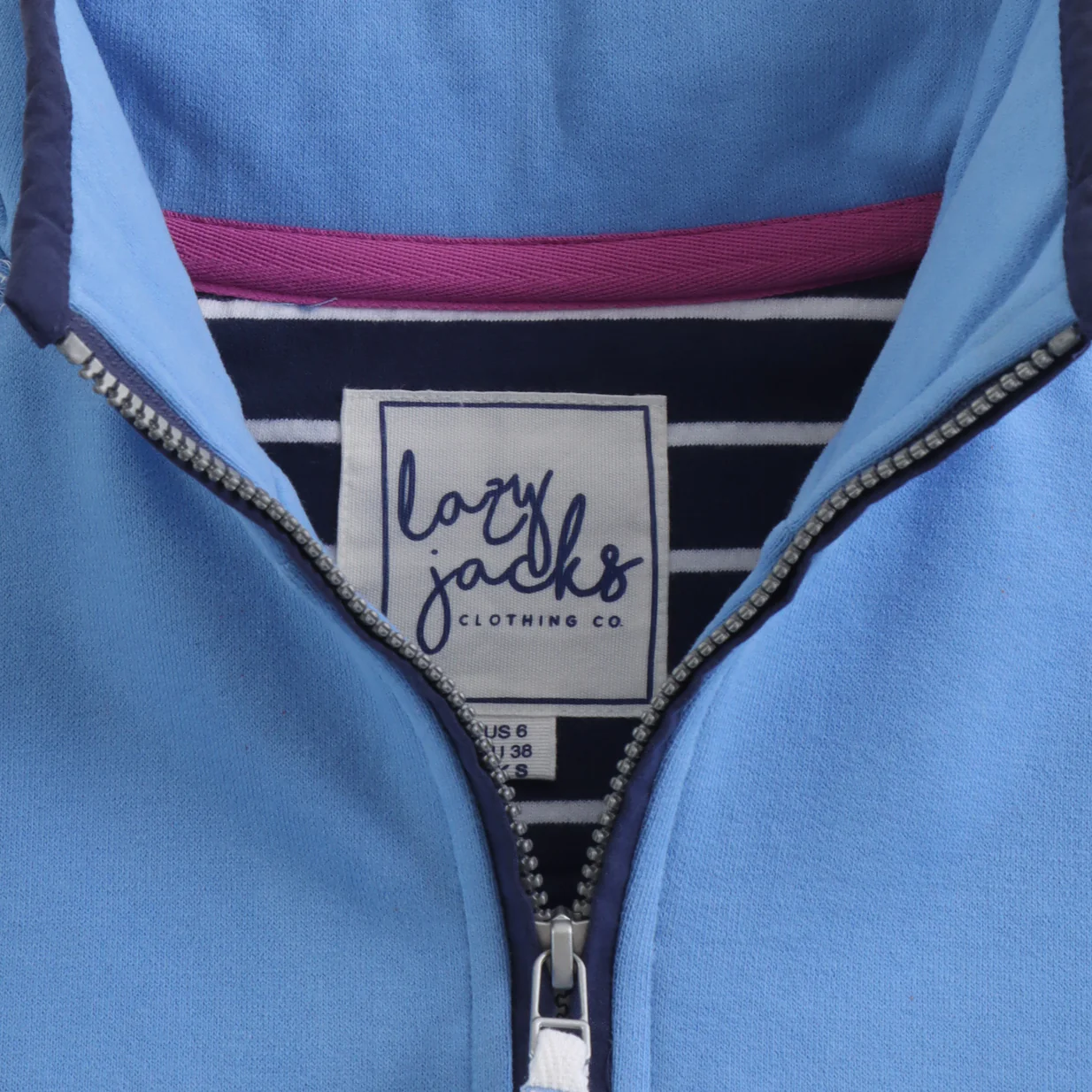 Lazy Jacks Women's LJ3 1/4 Zip Sweatshirt - Blue