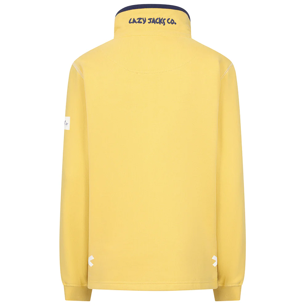 Lazy Jacks Women's LJ3 1/4 Zip Sweatshirt - Lemon