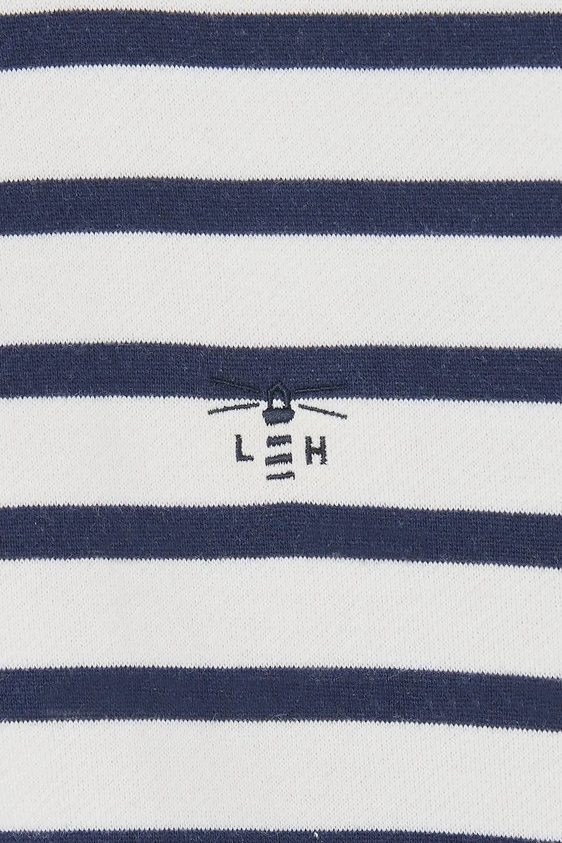 Lighthouse Shore Sweatshirt - Cloud Navy Stripe