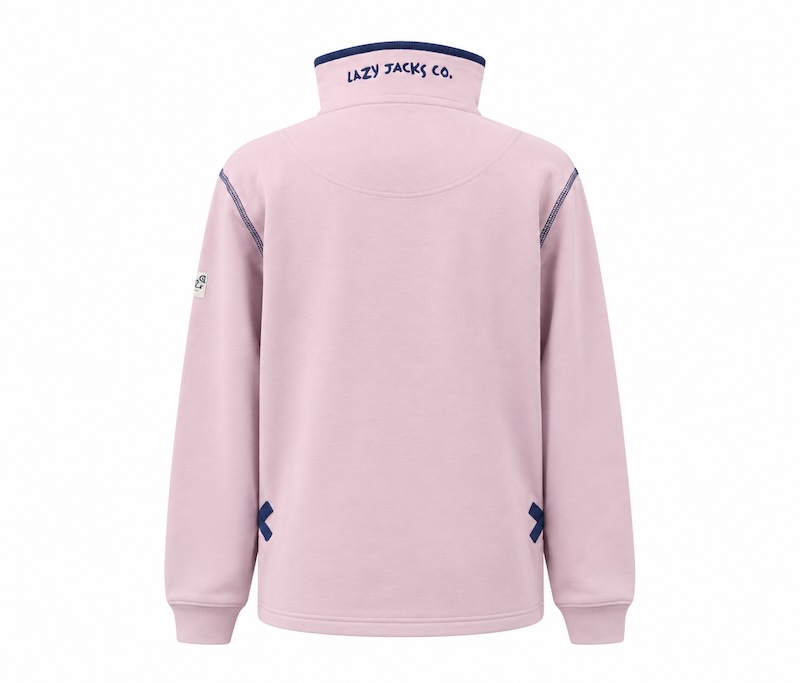 Lazy Jacks Women's LJ3 1/4 Zip Sweatshirt - Blossom