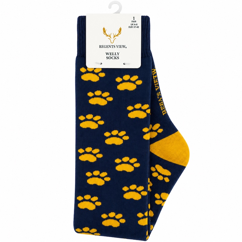 Paw Print Navy