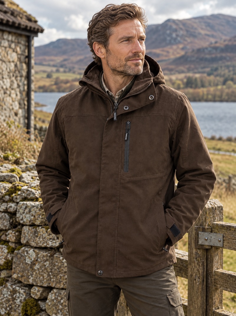 Regents View Mens Stag Jacket - Dark Olive