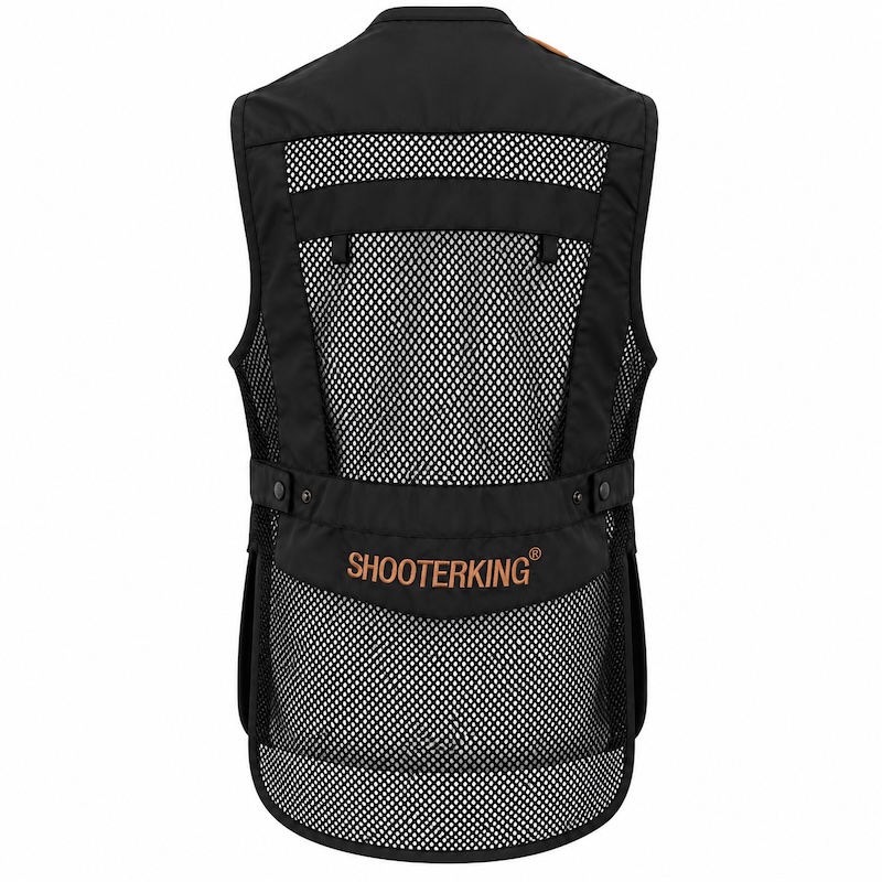 ShooterKing Clay Shooter Pro-Trap Vest - Black
