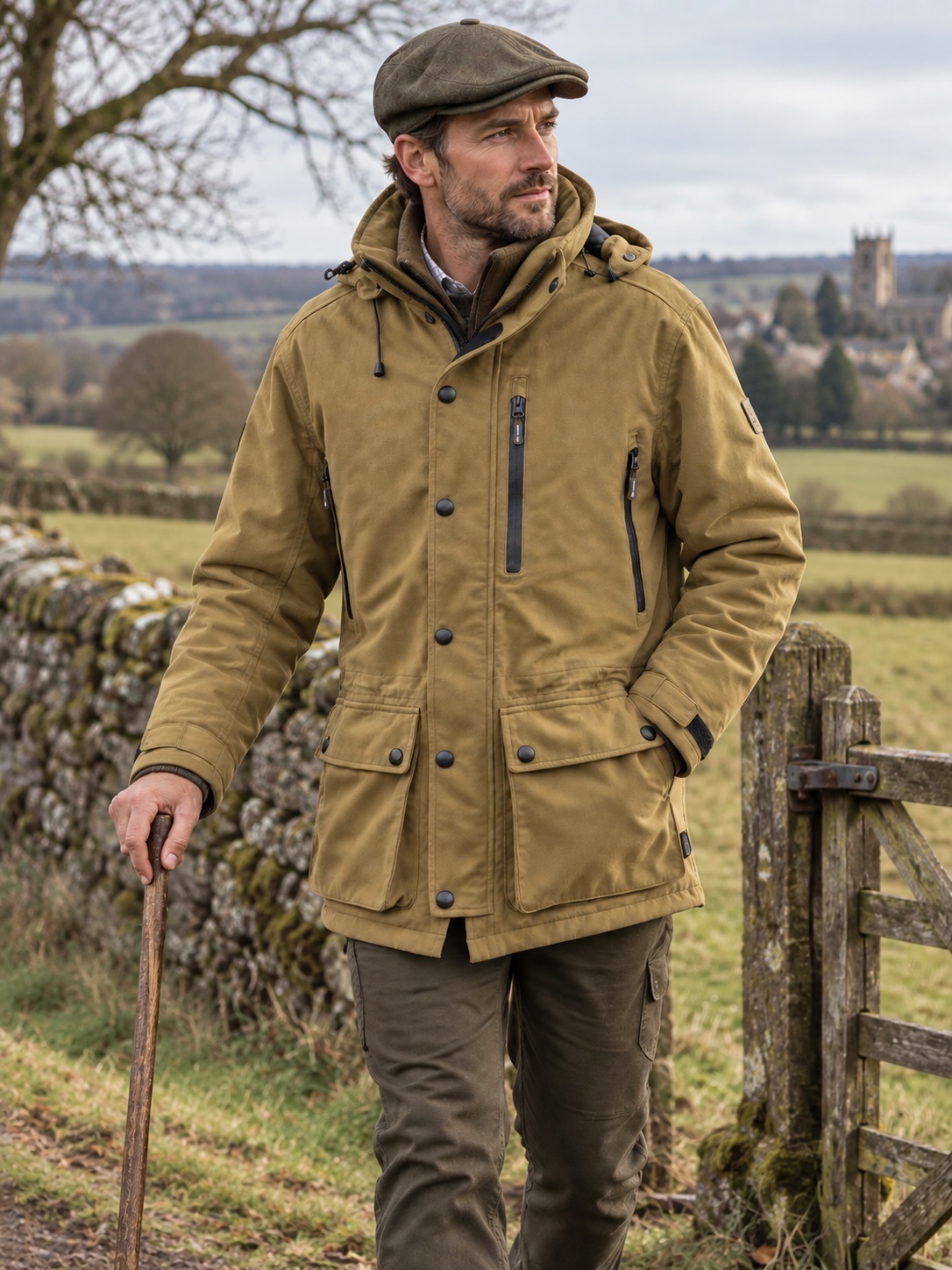 Regents View Mens Full Zip Smock