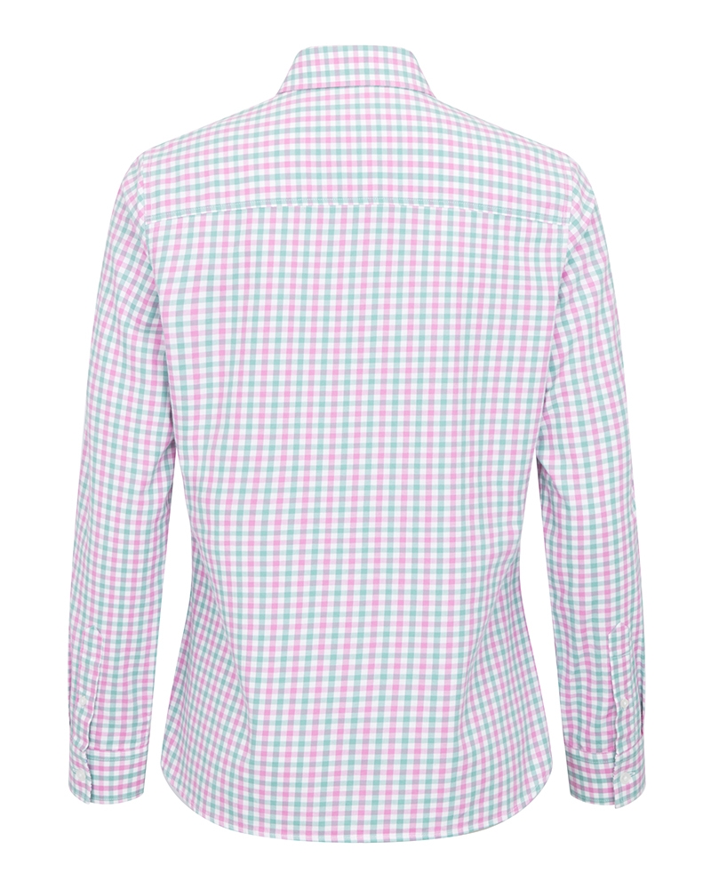 Hoggs of Fife Ladies Becky Shirt - Seafoam/Candy