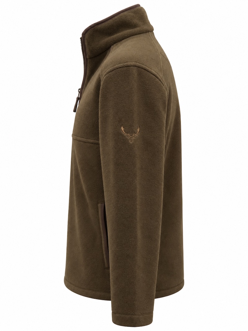 Regents View Mens 1/4 Zip Fleece - Khaki