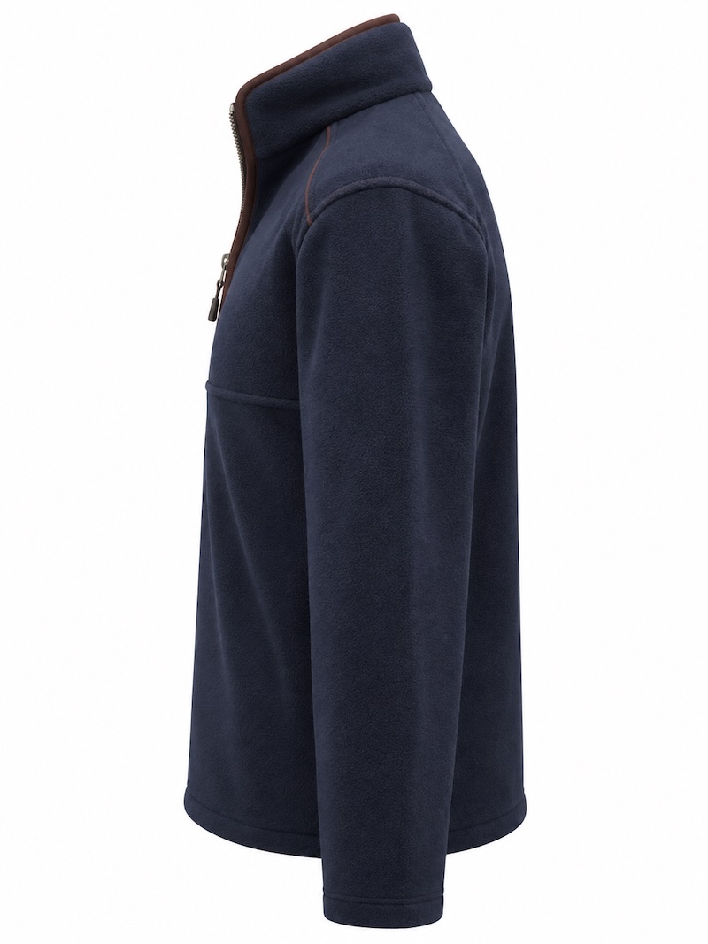Regents View Mens 1/4 Zip Fleece - Navy