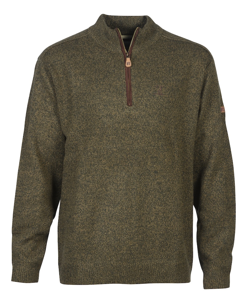 1566-PULL BRODE COL CHEMINEE-KAKI PERCUSSION-FACE-2023