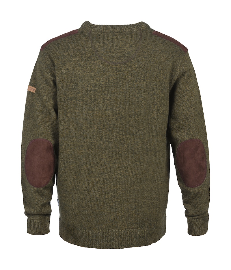 Percussion Round Neck Sweatshirt - Olive