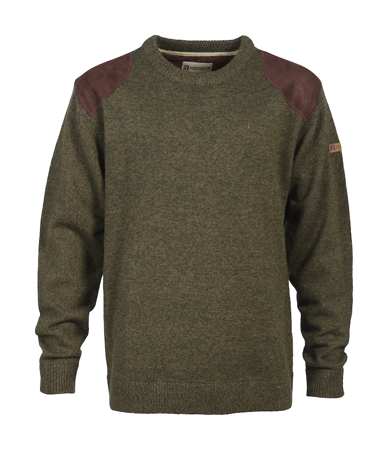 1567-PULL COL ROND-KAKI PERCUSSION-FACE-2023