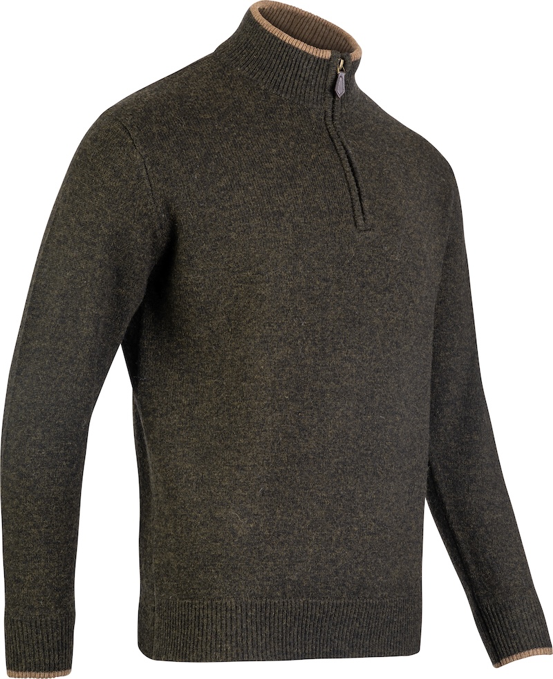 Jack Pyke Ashcombe Lambswool Sweater - Dark Olive