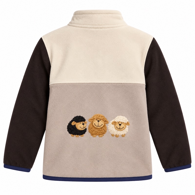 Kids Country Life Sheep Pullover - Cream/Beige/Brown